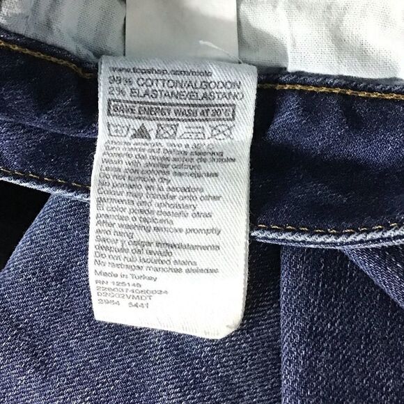 Topshop Moto Baxter Distressed Slim Straight Jean - Picture 6 of 6